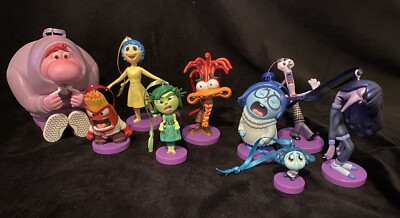 New Disney Inside Out 2 Christmas Ornament Set Ennui Envy Anxiety