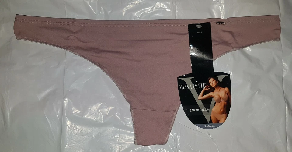 NUEVO CON ETIQUETAS Vassarette 101517 Microfibra Tanga Bragas 5/S 6/M 7/L COLORES  Foto 3 de 3