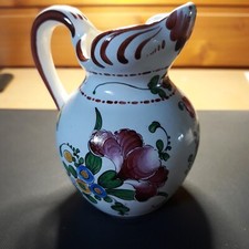 Petit pot à crème ancien décor Strasbourg fait main
