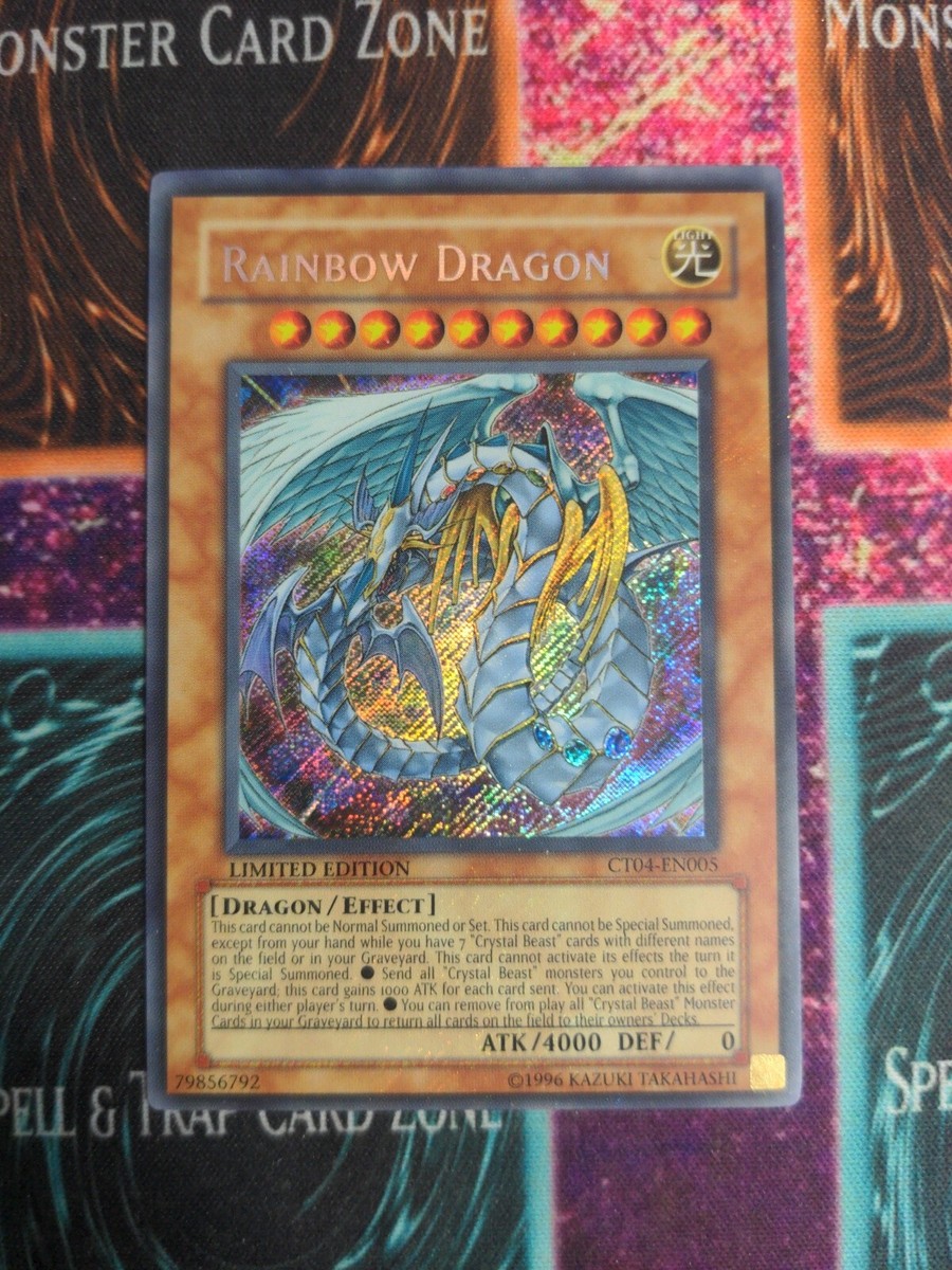 その他 hounddragons rainbow Yu-Gi-Oh! Rainbow Dragon CT04-EN005 Limited Secret Rare NM