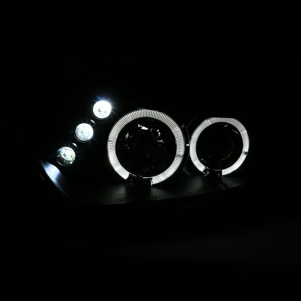 Faros proyectores negros halos puntos LED para Honda Civic Coupé 06-11 2 puertas FA FG Foto 2 de 4
