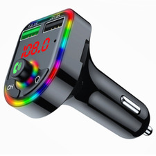 Wireless Car Bluetooth FM Transmitter MP3 Audio 2USB Charger Adapter Handsfree