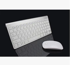 Wireless Bluetooth Keyboard and Mouse Set/Bundle (Silver)