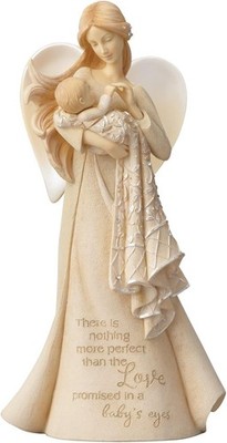 Enesco Foundations Love in Baby's Eyes Angel, 7.68'' Polyresin Figurine
