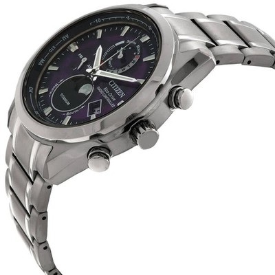 Citizen Tsuki-yomi A-T Perpetual World Time Chronograph Purple