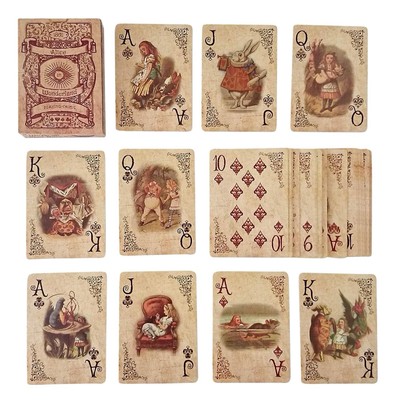 Alice In Wonderland Playing Cards Full Set is Ideal -Themed Parties Props games