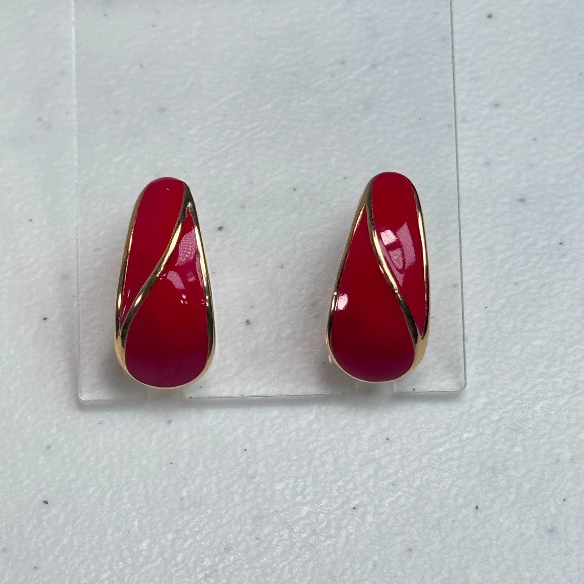 Trifari Clip - On Enamel Fashion Earrings for sale | eBay