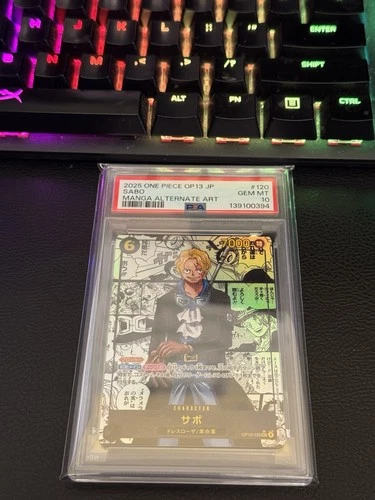 2025 One Piece Sabo OP13-120 SEC Manga Alternate Art PSA 10  Japanese