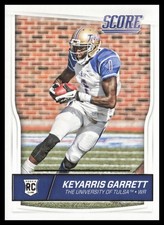 2016 Score #416 Keyarris Garrett Tulsa Golden Hurricane Football Card