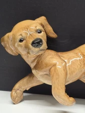 14 Inch Goebel Ceramic Figurine Labrador Retriever Puppy Lying Down West Germany