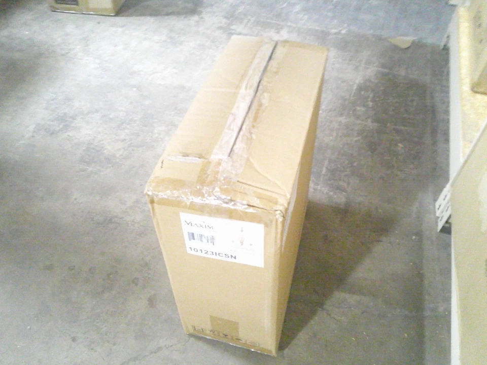 Lámpara de araña Maxim Lighting 10123ICSN Basix 3 luces níquel satinado regulable Foto 3 de 3