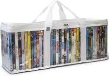 Made Easy Kit DVD Storage Bag - Clear PVC 1-Pack, White
