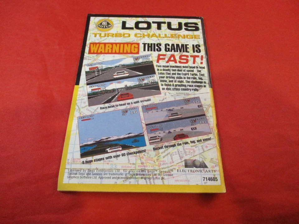 Road Rash II Sega Genesis Instruction Manual Booklet ONLY - Image 2 of 3