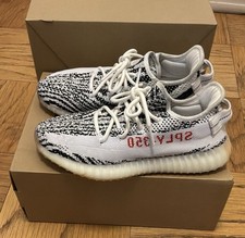 adidas Yeezy Boost 350 V2 Zebra White/Core Black/Red Low Top Sneaker CP9654