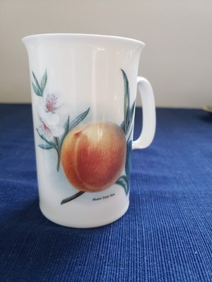 Pristine Dunoon 'Orchard Fruits'  PLUM Mug - Fine Bone China England VINTAGE