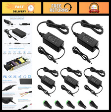 12V 5A Power Supply Adapter 60W AC to DC Converter for LED Light Strip, Cameras,