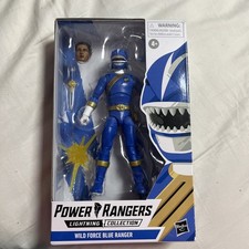 Power Rangers Lightning Collection Wild Force Blue Ranger 6  Action Figure - New