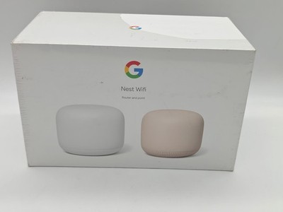 Google Nest Wifi Router and Point AC2200 GA01425-US (2-Pack) Open Box