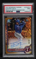 2022 Bowman Chrome Gold Shimmer Refractor 46/50 Danyer Cueva PSA 9 Auto 11oq