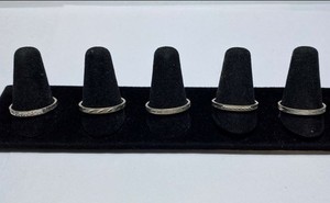 Milor Sterling Silver Ring Bundle 5pcs. 8.6g