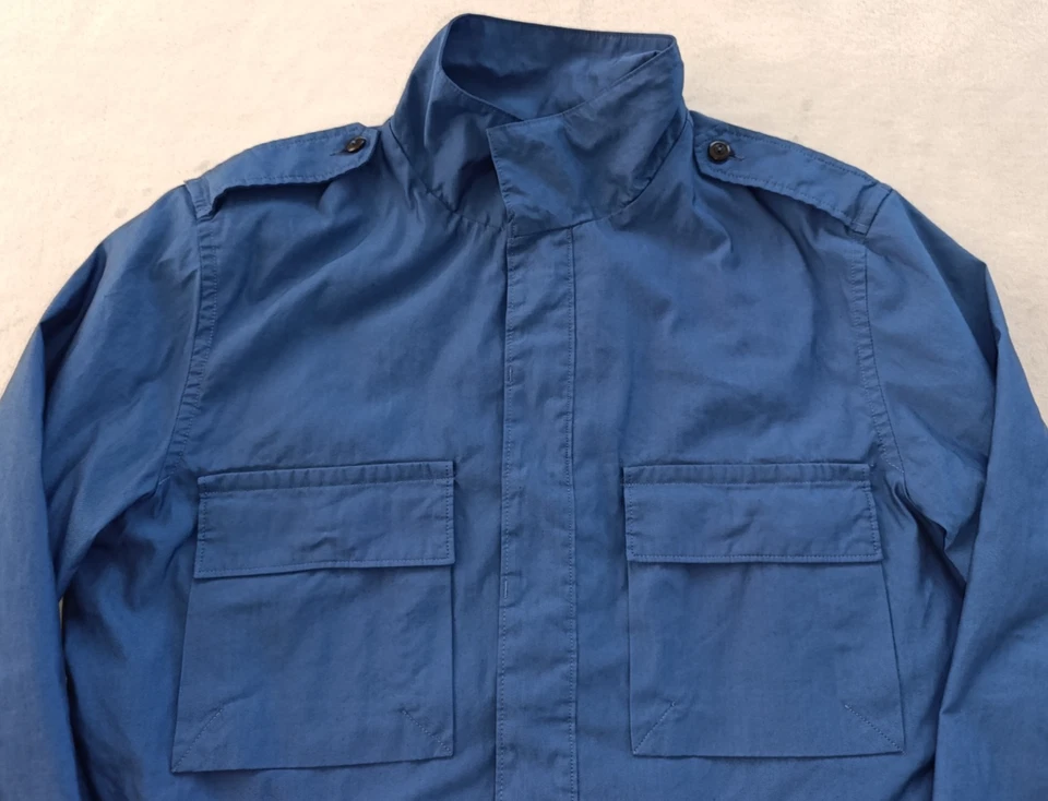 A.P.C. Rue Madame Paris APC mens Blue Windbreaker Button Jacket size M - Image 3 of 4