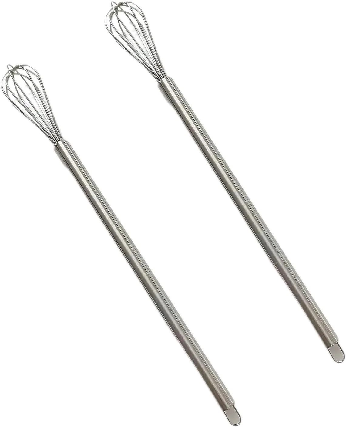 Pack of 2 Small Whisks, Mini Stainless Steel Cups, Manual Balloon Whisk, Small S