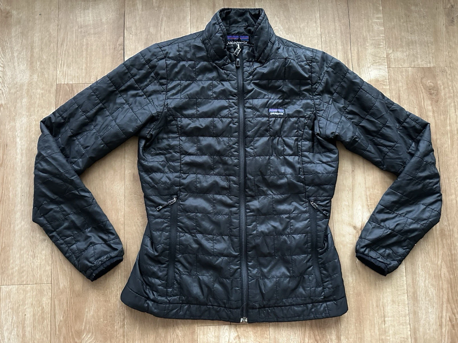 Patagonia Nano Puff Jacket Womens Small Black Primaloft Insulated Puffer 84216