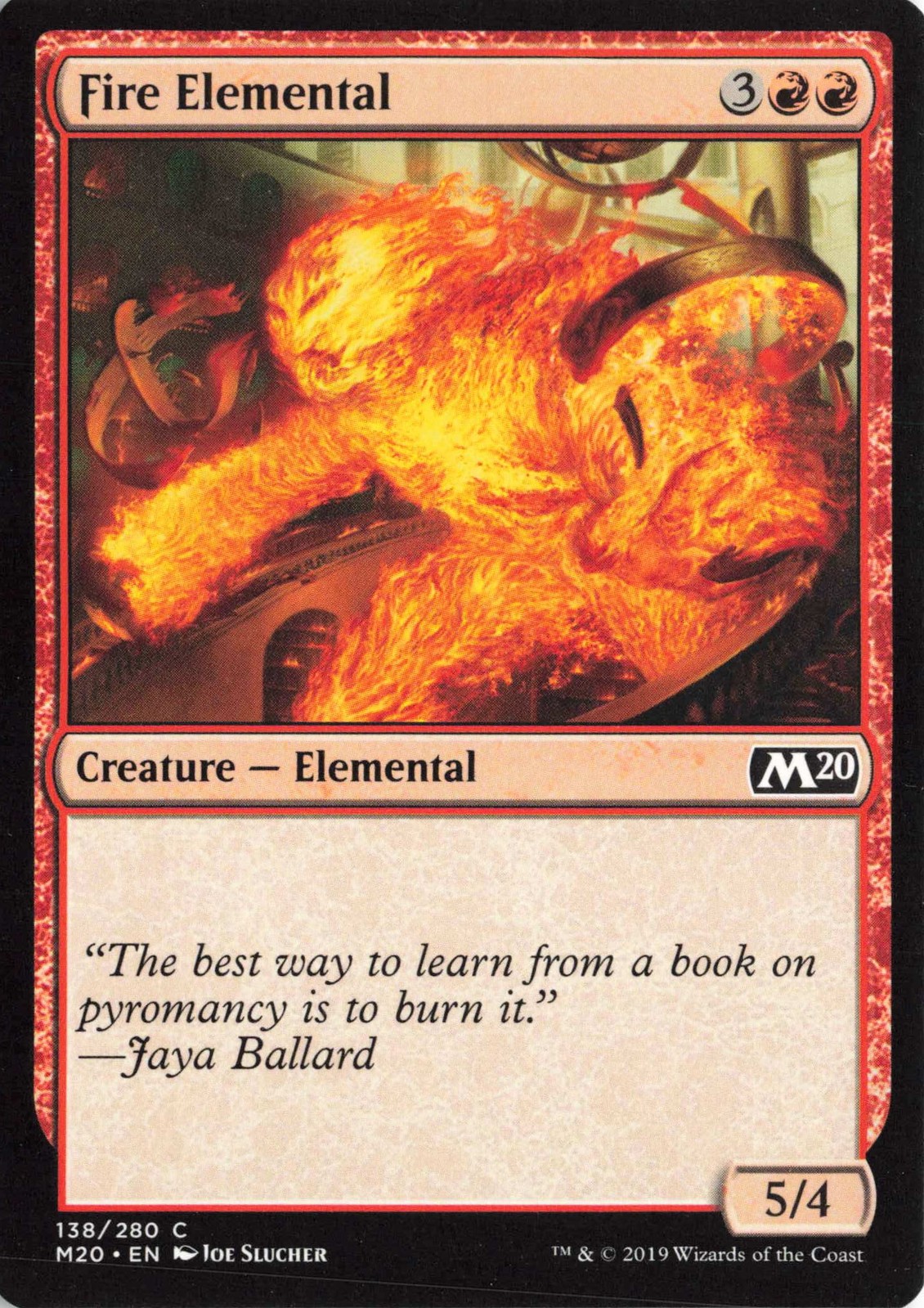 Fire Elemental #138 Core Set 2020 Magic_the_gathering