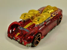 What-4-2 Hot Wheels 2005 Mainline #150 Translucent Red FTE Rims 1:64 Loose