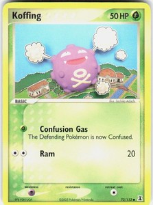 Koffing 72/113 EX Delta Species Common