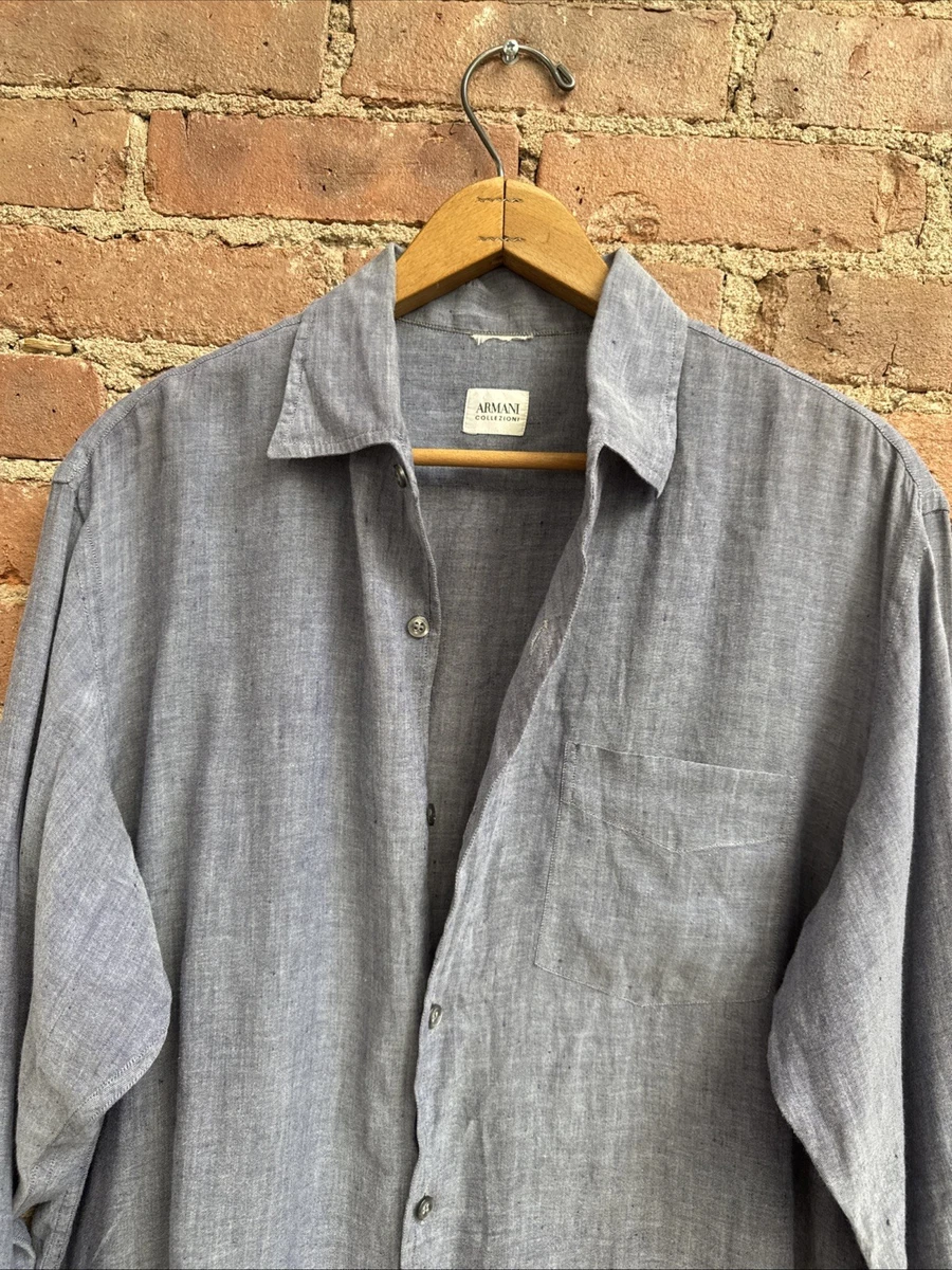 Armani Collezioni Silk Casual Button-Down Shirts for Men for sale