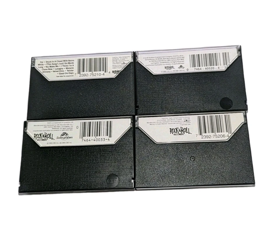 x4 Weird Al Yankovic Cassettes Tapes Even Worse, Dare To Be Stupid, Polka Party  - Image 3 of 4