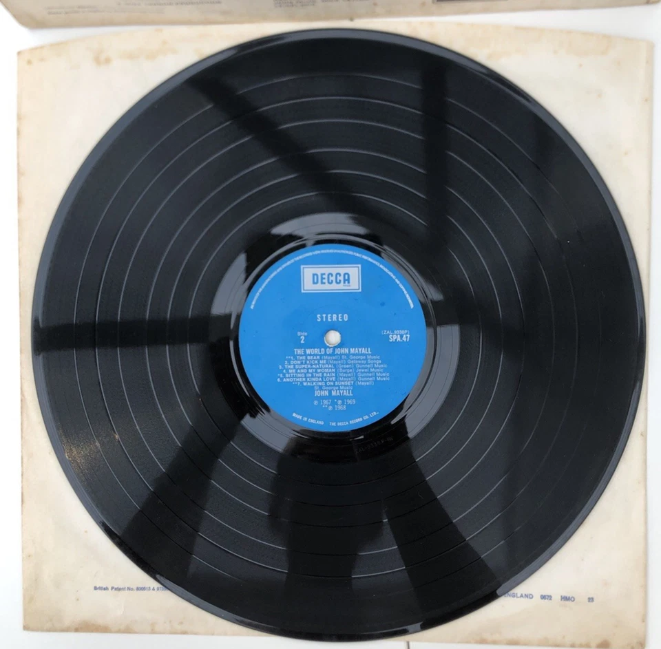 THE WORLD OF JOHN MAYALL SPA 47 1969 VINYL LP RECORD VG+ VG - Image 4 of 4