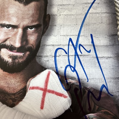 CM PUNK 2012 Limited Edition SIGNED Poster 11X14 WWE Exclusive