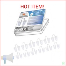 Nose Vent Sinus Relief Dilator Pack of 12 Medium Size Hard Cone Vents - A Simp