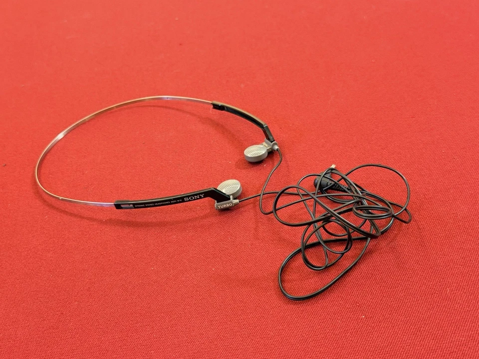 Casque Audio SONY MDR-W10 Turbo Dynamic Stéréo Headphones Vintage Fonctionne - Photo 1/4