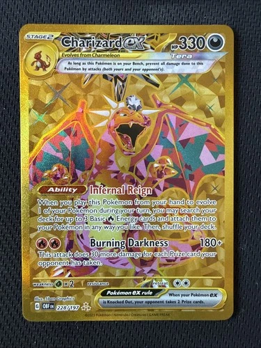 Pokémon TCG Charizard ex Sv03: Obsidian Flames 228/197 Holo Hyper Rare