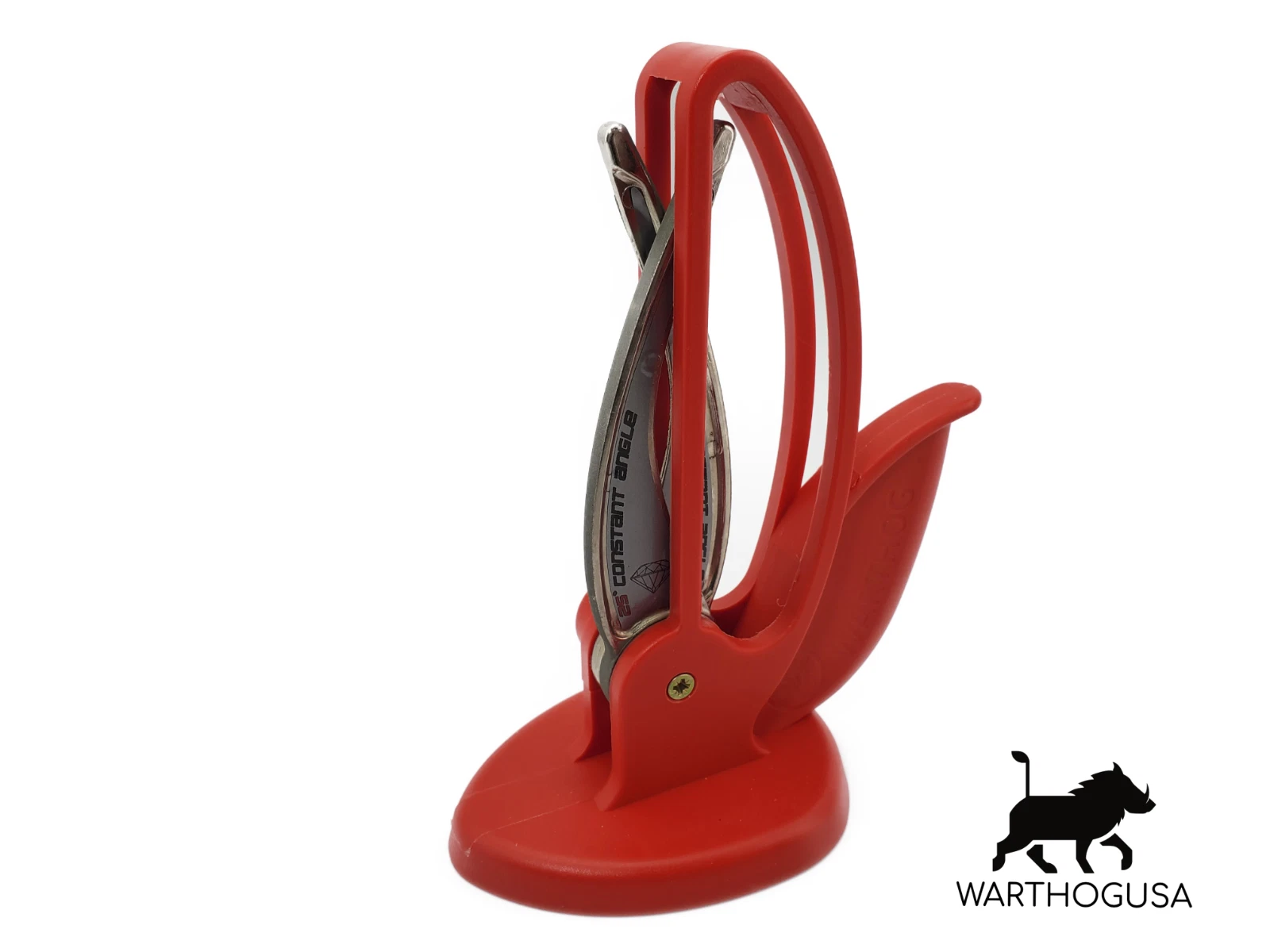 Warthog V-Sharp Knife Sharpener – Curve Model – Red