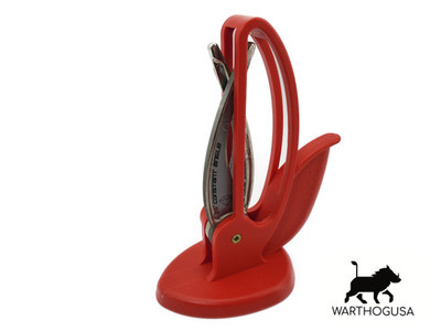 Warthog V-Sharp Knife Sharpener   Curve Model   Red