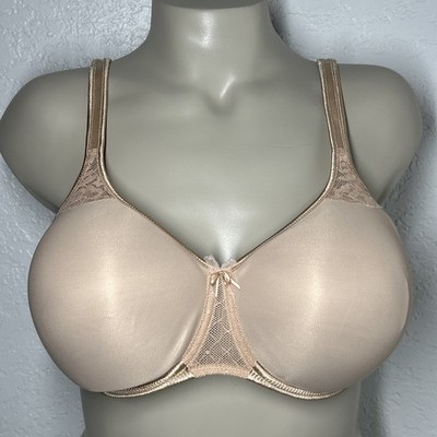 Empreinte Melody Seamless Underwired Bra 38D Lace Caramel Un-padded Floral