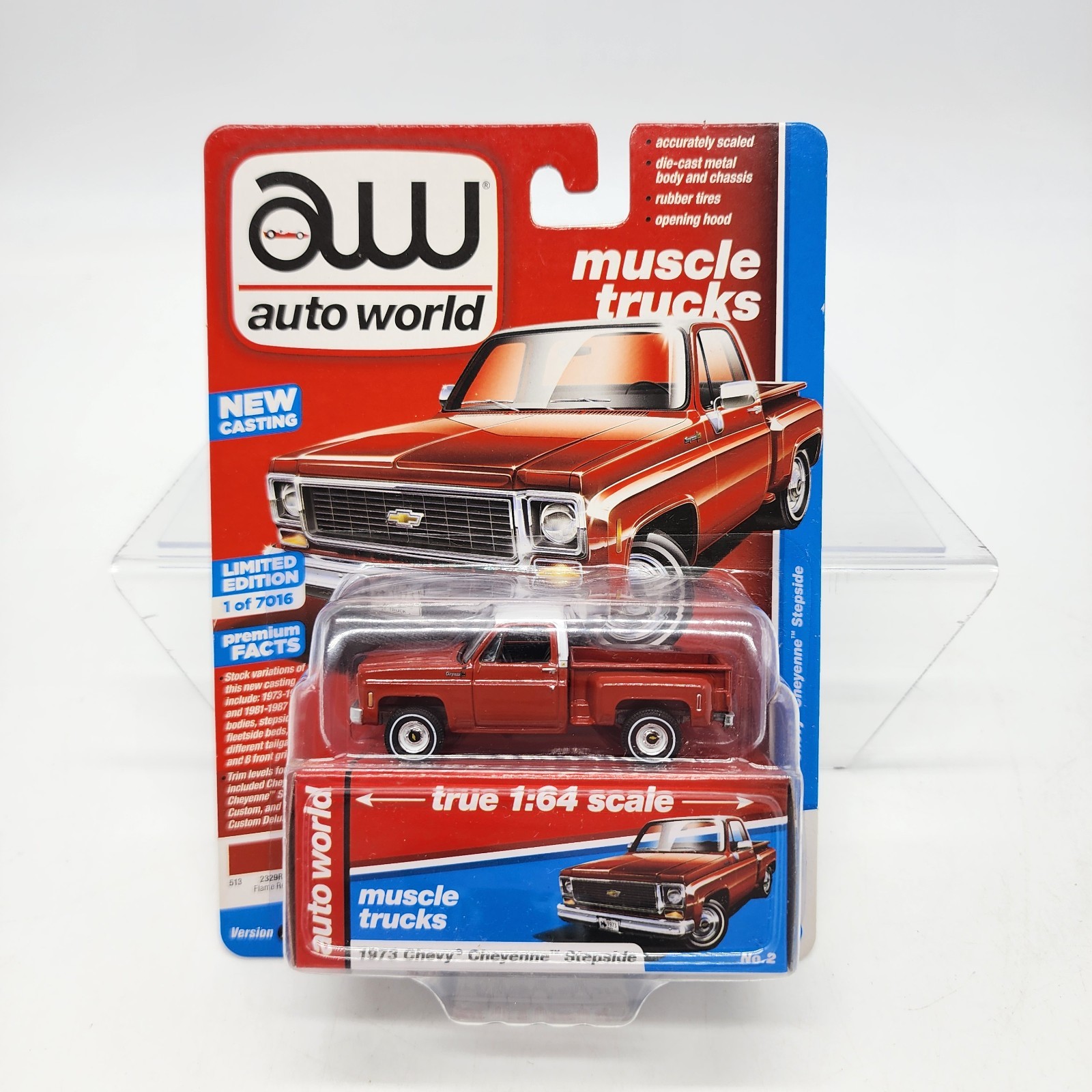 1973 Chevy Cheyenne Stepside Muscle Truck in Flame Red - See Description
