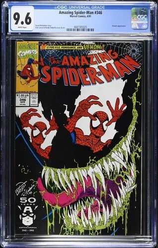 Amazing Spider-Man 346   CGC 9.6 NM+ White Pages  /