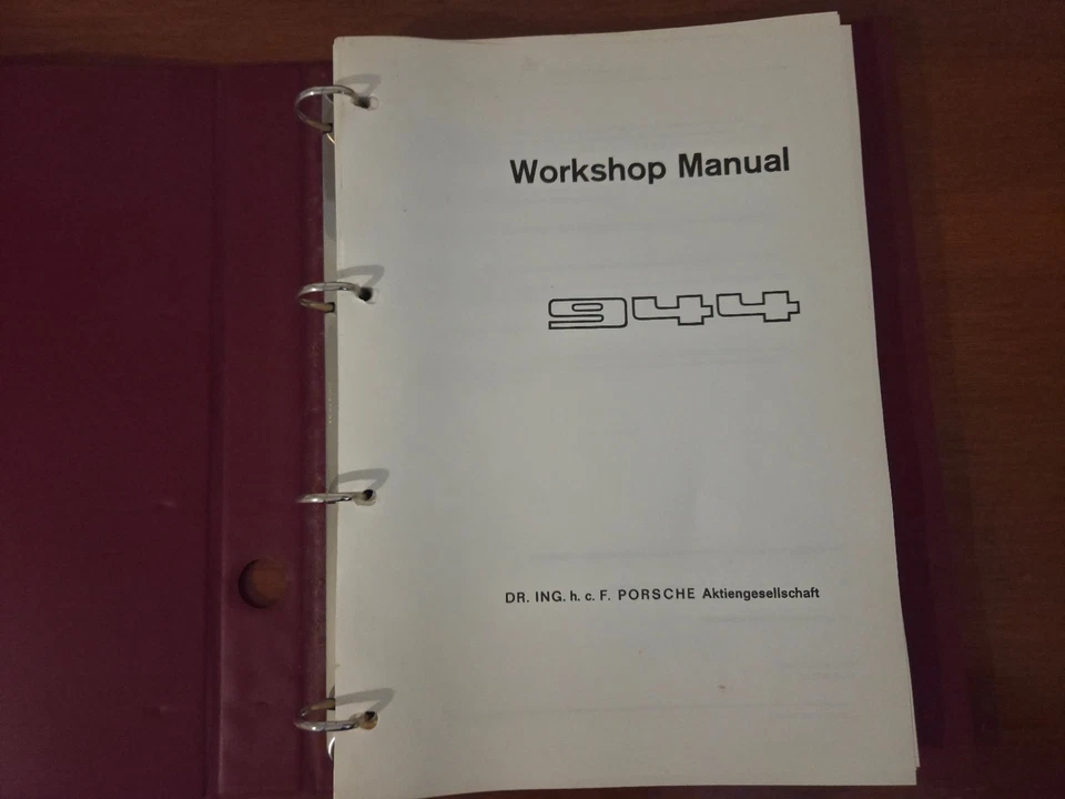 Manual de taller Porsche 944 Foto 3 de 4