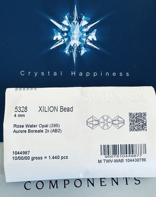 Swarovski 5328 4mm Rose Water Opal AB 2X Pack 1440 pcs.
