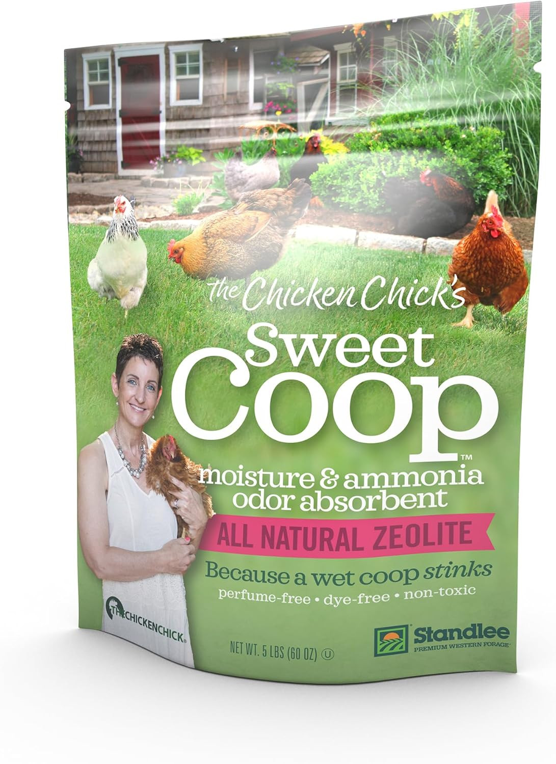 The Chicken Chick Sweet Coop, Zeolite Bedding Enhancer, 5Lb Bag