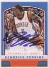 Kendrick Perkins Signed Autographed 12-13 Panini Basketball Card OKC #91