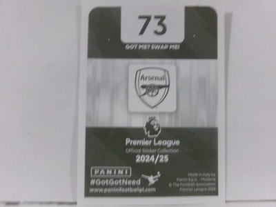 2024-25 Panini Premier League Sticker #73 LEANDRO TROSSARD | eBay