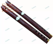 Indian Wood Wind Musical Instrument Algoza Bamboo Flute Big Size Alghoze