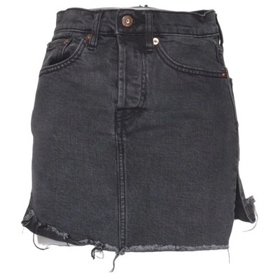 Lager 157, Jeansrock, Größe: XS, Grau, Baumwolle/Elasthan, Einfarbig, Denim #ybf