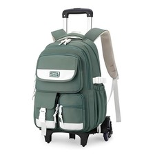 Rolling Backpack for Girls, Roller Backpack with Wheels for Boys, Kids Trolle...